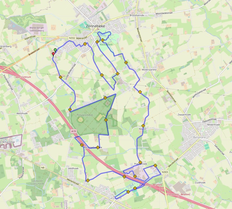 Parcours 21km